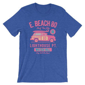Watchill'n 'Beach Buggy' - Short-Sleeve Unisex T-Shirt (Pink/Turquoise) - Watchill'n