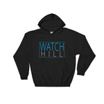 Watch Hill 'Rectangular Logo' - Hoodie (Cyan/Grey) - Watchill'n