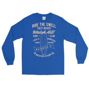 Watchill'n 'Ride the Swell' - Long-Sleeve T-Shirt (Khaki) - Watchill'n