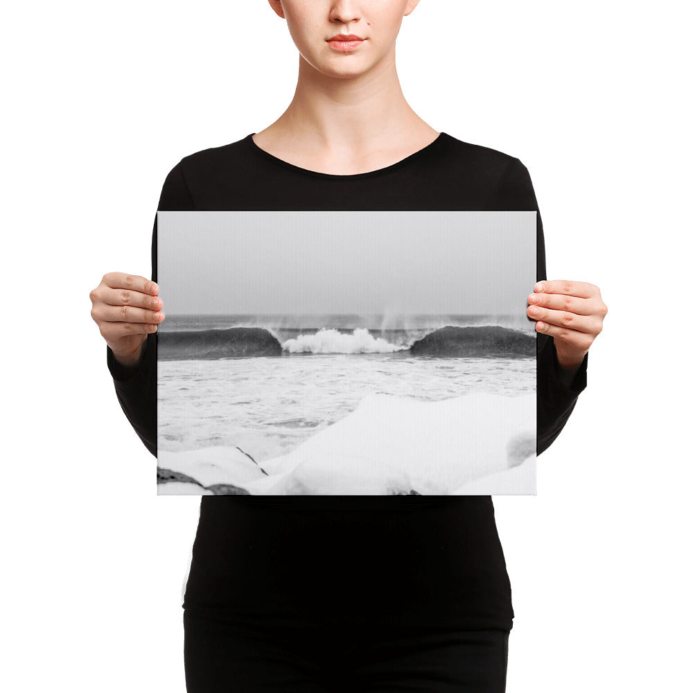 Watch Hill 'Winter Waves', Canvas Prints - Watch Hill RI t-shirts with vintage surfing and motorcycle designs.