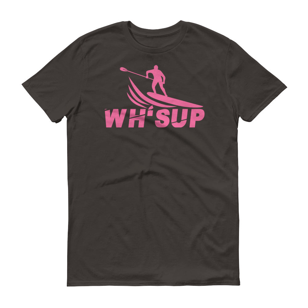 Watchill'n 'WH-SUP Paddle Boarding' - Short-Sleeve Unisex T-Shirt (Pink) - Watchill'n