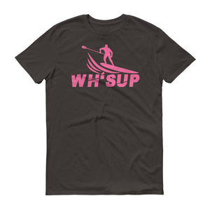 Watchill'n 'WH-SUP Paddle Boarding' - Short-Sleeve Unisex T-Shirt (Pink) - Watchill'n