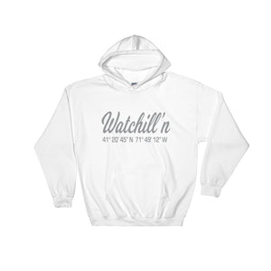 Watchill'n 'Coordinates' Logo - Hoodie (Grey) - Watchill'n