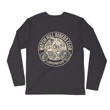 Load image into Gallery viewer, Watchill’n ‘Riders Club’ Premium Long Sleeve Fitted Crew (Tan) - Watchill&#39;n