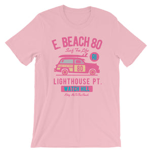 Watchill'n 'Beach Buggy' - Short-Sleeve Unisex T-Shirt (Pink/Turquoise) - Watchill'n
