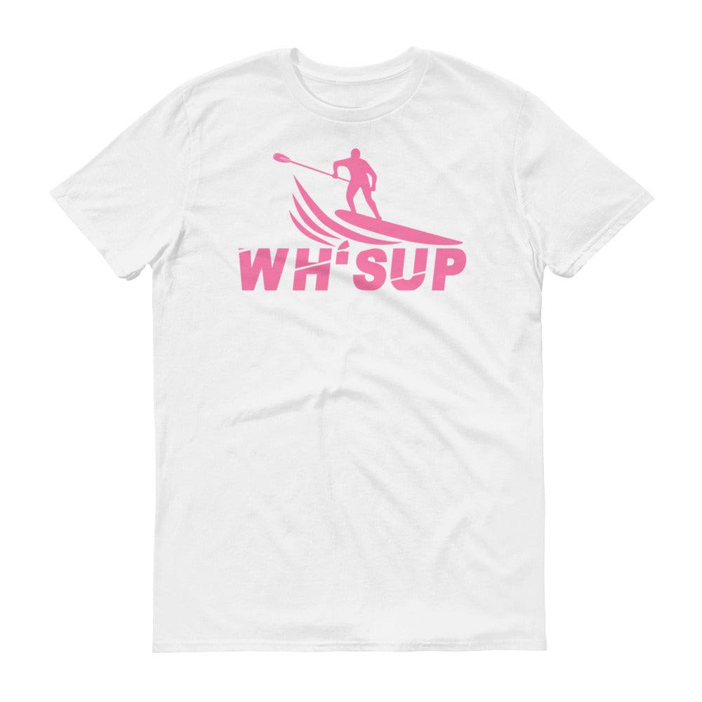 Watchill'n 'WH-SUP Paddle Boarding' - Short-Sleeve Unisex T-Shirt (Pink) - Watchill'n