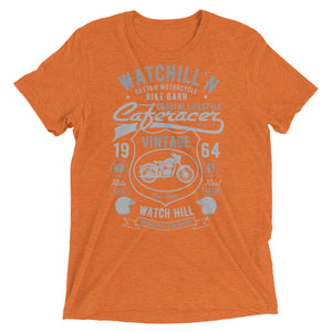 Watchill’n ‘Bike Barn’ Unisex Short sleeve t-shirt (Dk Grey/Grey) - Watchill'n