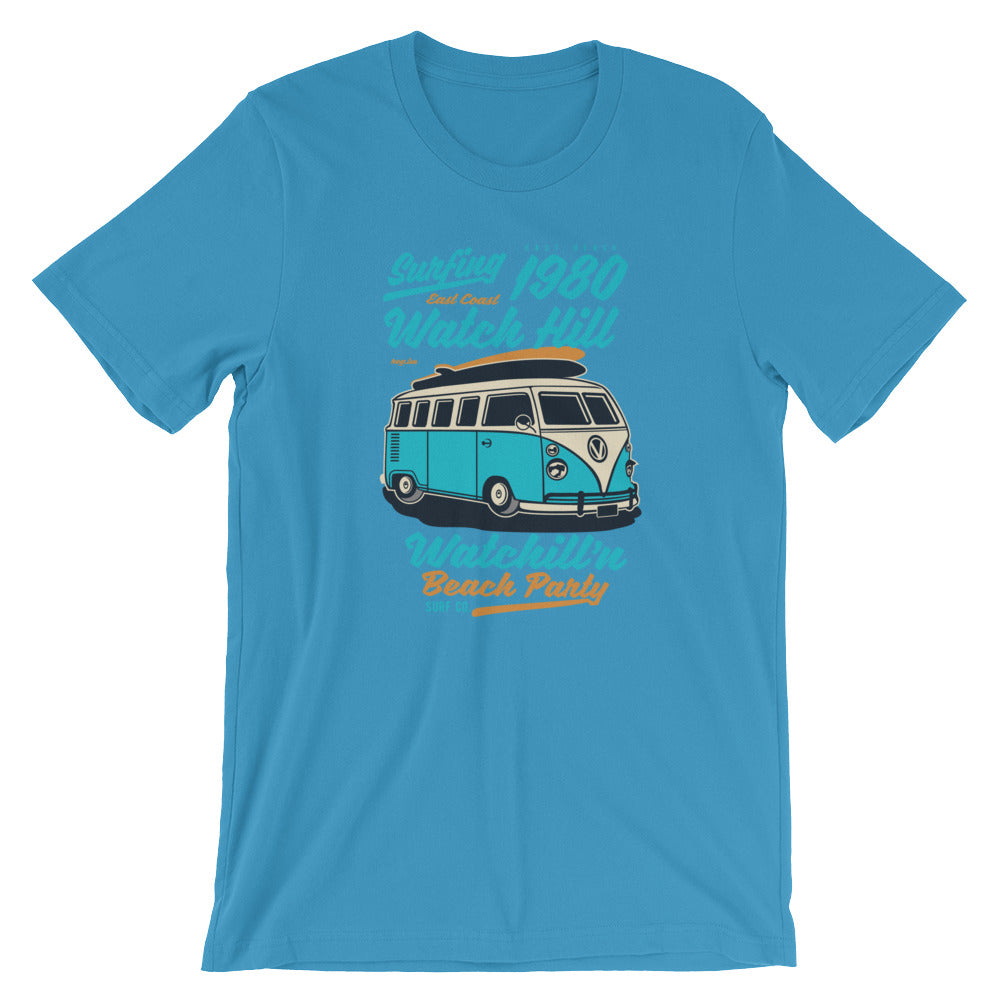 Watchill'n 'Beach Party' - Short-Sleeve Unisex T-Shirt (Turquoise) - Watchill'n