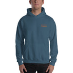 Watch Hill Surf Co. 'Parallel Boards' Unisex Hoodie - (Orange) - Watch Hill RI t-shirts with vintage surfing and motorcycle designs.