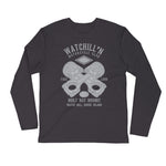 Watchill’n ‘Built Not Bought’ Premium Long Sleeve Fitted Crew (Grey) - Watchill'n