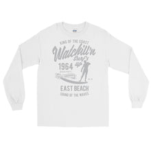 Load image into Gallery viewer, Watchill&#39;n &#39;Surf&#39;s Up&#39; - Long-Sleeve T-Shirt (Grey) - Watchill&#39;n