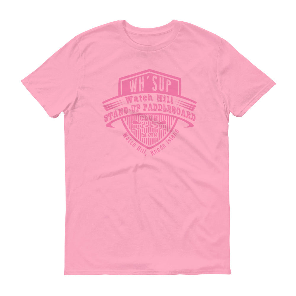 Watchill'n 'Paddle Board Club' - Short-Sleeve Unisex T-Shirt (Pink) - Watchill'n