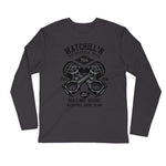 Watchill’n ‘Built Not Bought’ Premium Long Sleeve Fitted Crew (Black) - Watchill'n