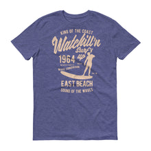 Load image into Gallery viewer, Watchill&#39;n &#39;Surf&#39;s Up&#39; - Short-Sleeve Unisex T-Shirt (Khaki) - Watchill&#39;n