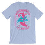 Watchill'n 'Surf Riders' - Short-Sleeve Unisex T-Shirt (Pink) - Watchill'n