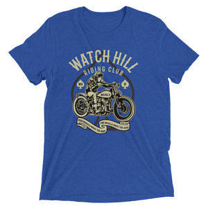 Watchill’n ‘Riders Club 2’ Unisex Short sleeve t-shirt (Creme/Dk Grey) - Watchill'n