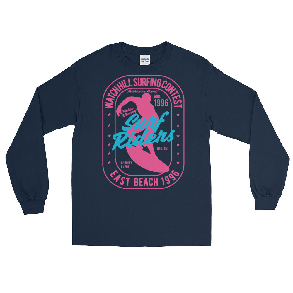 Watchill'n 'Surf Rider' - Long-Sleeve T-Shirt (Pink) - Watchill'n