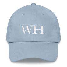 Load image into Gallery viewer, Watch Hill &#39;WH&#39; Logo Hat (White) - Watch Hill RI t-shirts with vintage surfing and motorcycle designs.