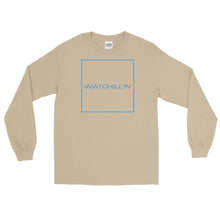 Load image into Gallery viewer, Watchill&#39;n &#39;Box Logo&#39; - Long Sleeve T-Shirt (Blue) - Watchill&#39;n