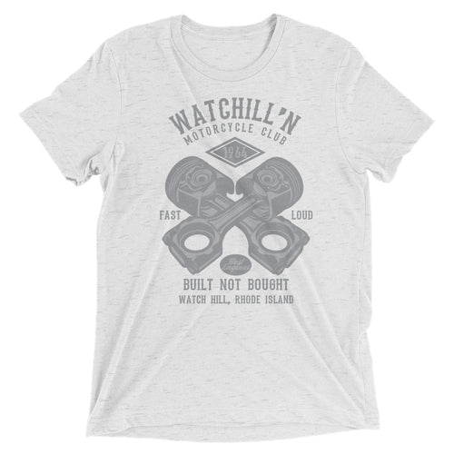 Watchill’n ‘Built Not Bought’ Unisex Short sleeve t-shirt (Grey) - Watchill'n