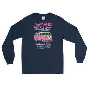 Watchill'n 'Beach Party' - Long-Sleeve T-Shirt (Pink) - Watchill'n