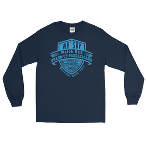 Watchill'n 'Paddle Board Club' - Long-Sleeve T-Shirt (Blue) - Watchill'n