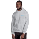 Watch Hill Surf Co. 'Parallel Boards' Unisex Hoodie - (Blue) - Watch Hill RI t-shirts with vintage surfing and motorcycle designs.