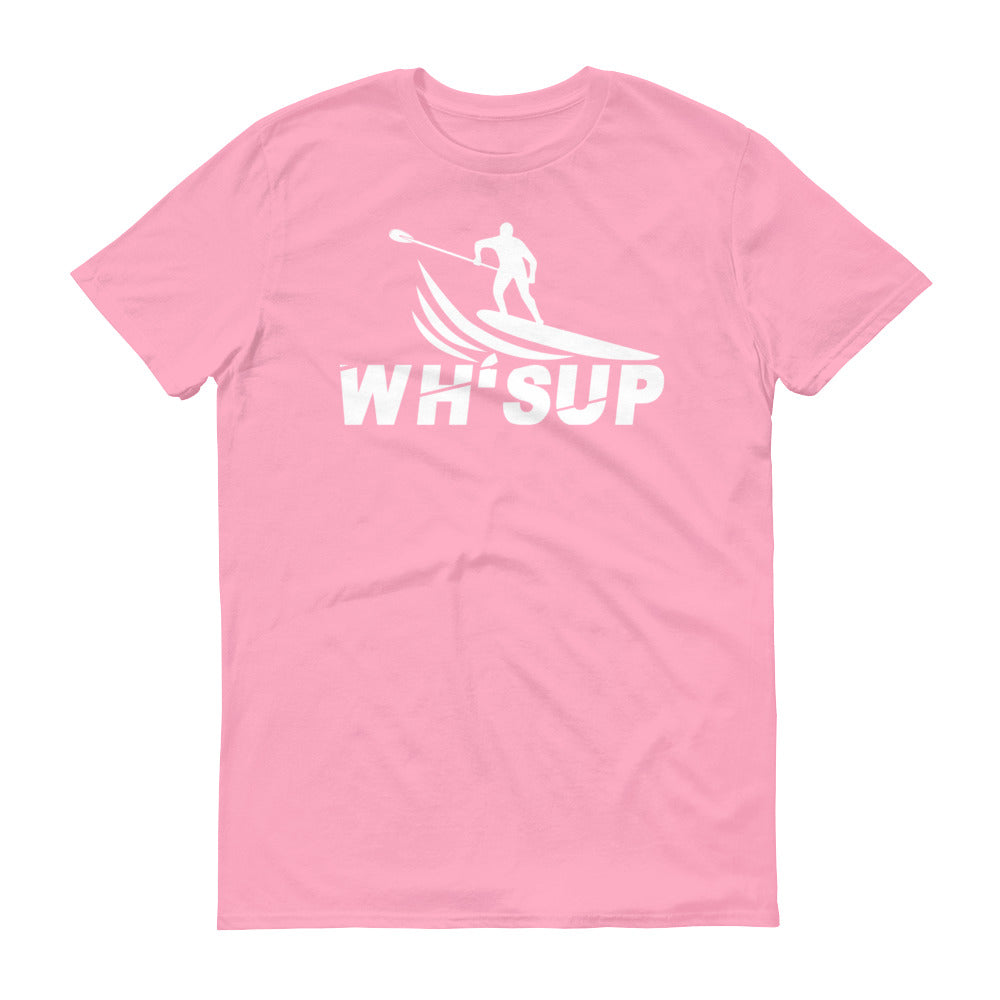 Watchill'n 'WH-SUP Paddle Boarding' - Short-Sleeve Unisex T-Shirt (White) - Watchill'n