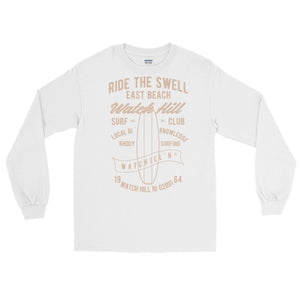 Watchill'n 'Ride the Swell' - Long-Sleeve T-Shirt (Khaki) - Watchill'n