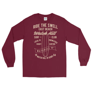 Watchill'n 'Ride the Swell' - Long-Sleeve T-Shirt (Khaki) - Watchill'n