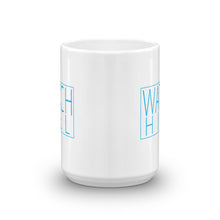 Load image into Gallery viewer, Watch Hill &#39;Box Logo&#39; Ceramic Mug - (Cyan) - Watch Hill RI t-shirts with vintage surfing and motorcycle designs.