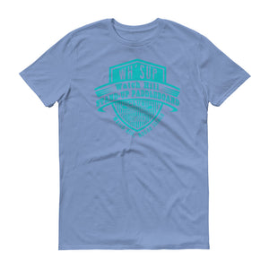 Watchill'n 'Paddle Board Club' - Short-Sleeve Unisex T-Shirt (Turqoise) - Watchill'n