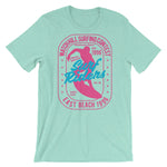 Watchill'n 'Surf Riders' - Short-Sleeve Unisex T-Shirt (Pink) - Watchill'n