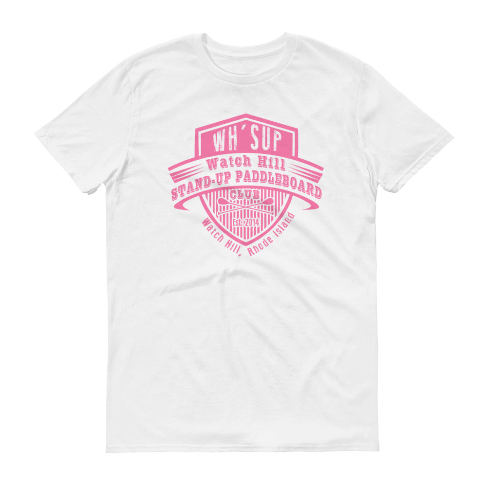 Watchill'n 'Paddle Board Club' - Short-Sleeve Unisex T-Shirt (Pink) - Watchill'n