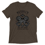 Watchill’n ‘Built Not Bought’ Unisex Short sleeve t-shirt (Black/Grey) - Watchill'n