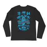 Watchill’n ‘King of the Hill’ Premium Long Sleeve Fitted Crew (Blue) - Watchill'n