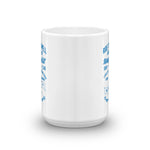 Watchill'n 'Ride the Swell' Ceramic Mug - Cyan - Watch Hill RI t-shirts with vintage surfing and motorcycle designs.