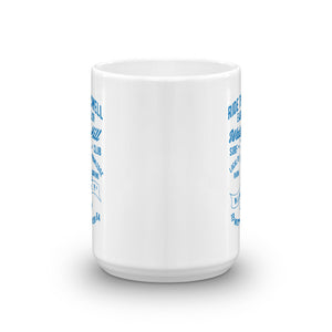 Watchill'n 'Ride the Swell' Ceramic Mug - Cyan - Watch Hill RI t-shirts with vintage surfing and motorcycle designs.