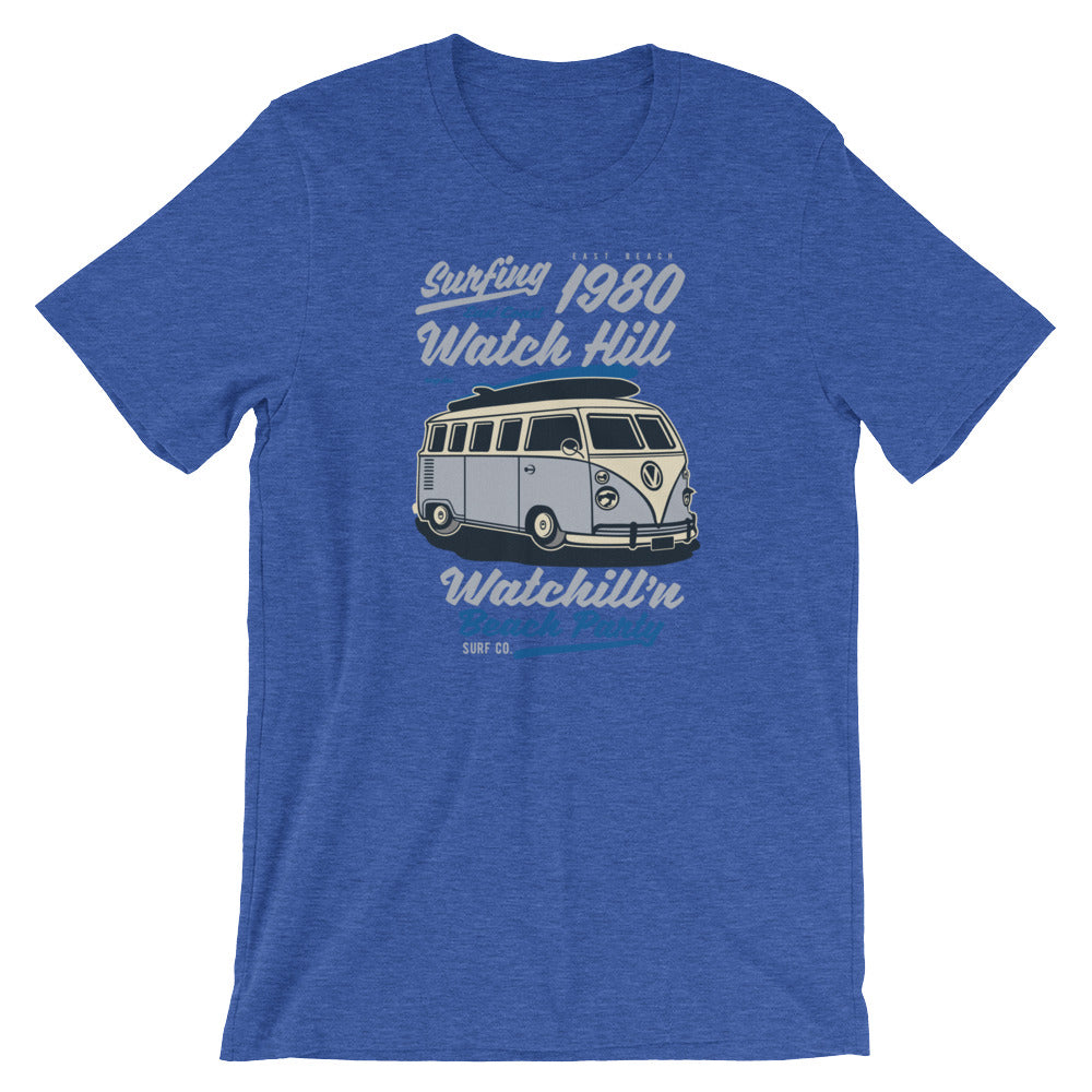 Watchill'n 'Beach Party' - Short-Sleeve Unisex T-Shirt (Lavender) - Watchill'n