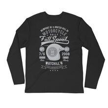 Load image into Gallery viewer, Watchill’n ‘Full Speed’ Premium Long Sleeve Fitted Crew (Grey) - Watchill&#39;n