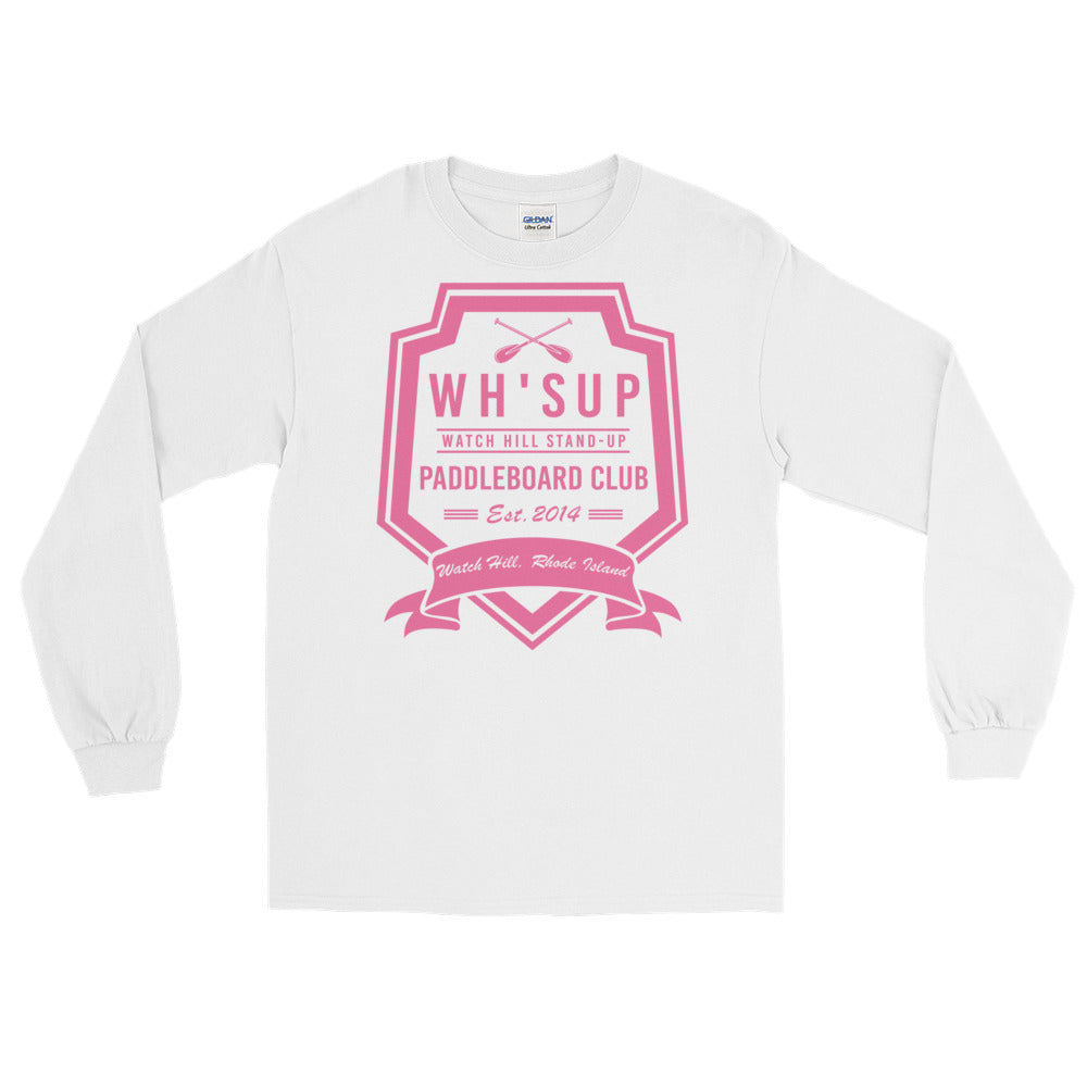 Watchill'n 'Paddle Board Club #2' - Long-Sleeve T-Shirt (Pink) - Watchill'n