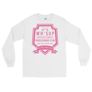 Watchill'n 'Paddle Board Club #2' - Long-Sleeve T-Shirt (Pink) - Watchill'n