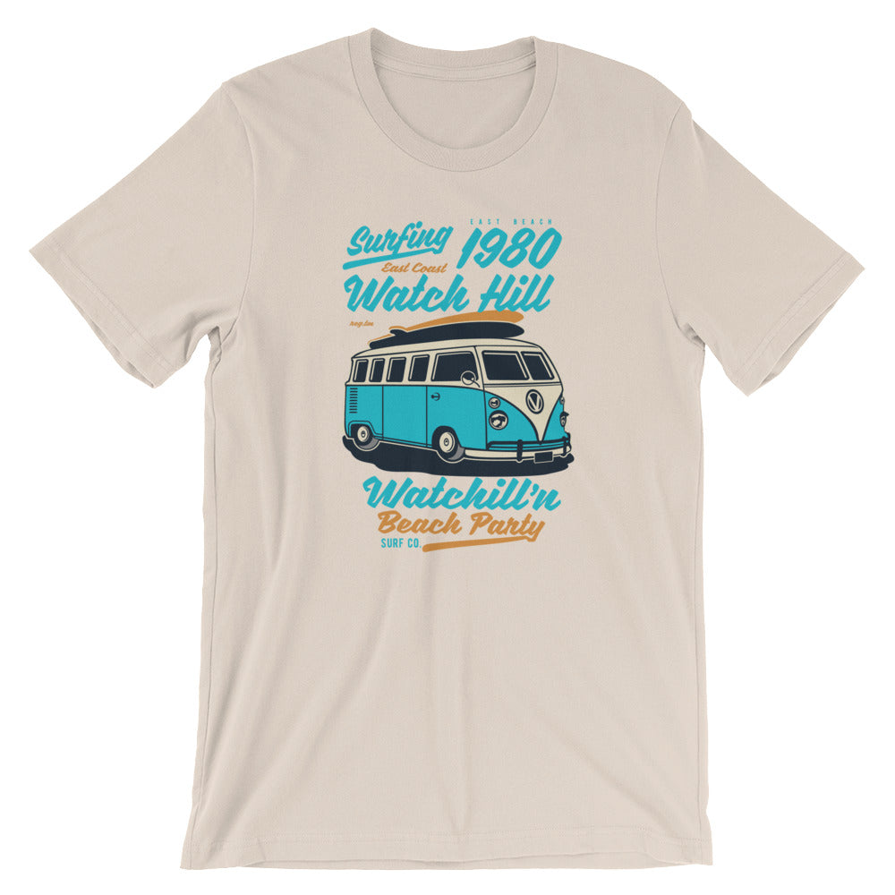 Watchill'n 'Beach Party' - Short-Sleeve Unisex T-Shirt (Turquoise) - Watchill'n